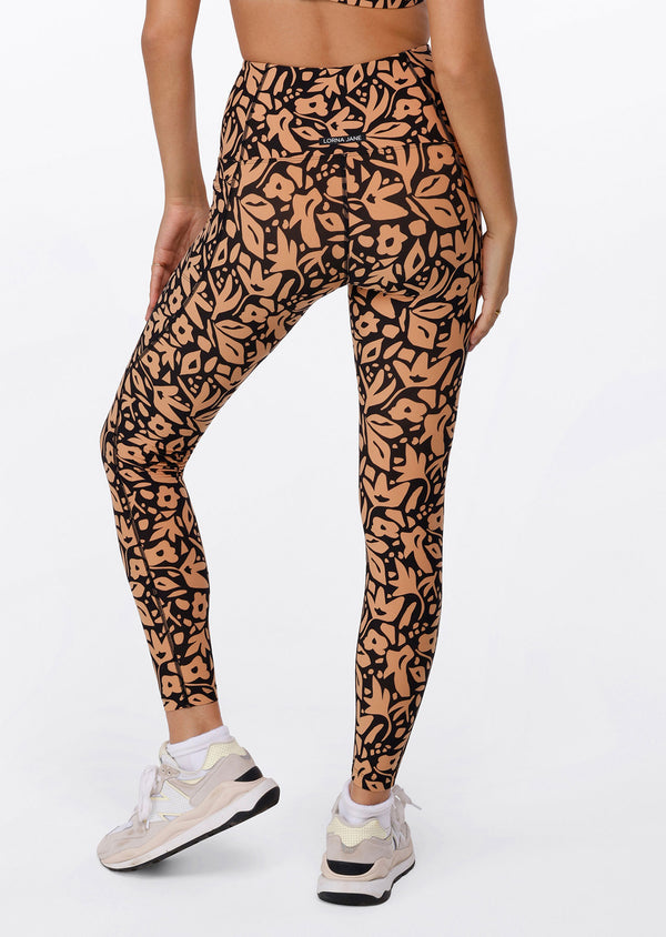 Legging Abstract Floral Phone Pocket F/L