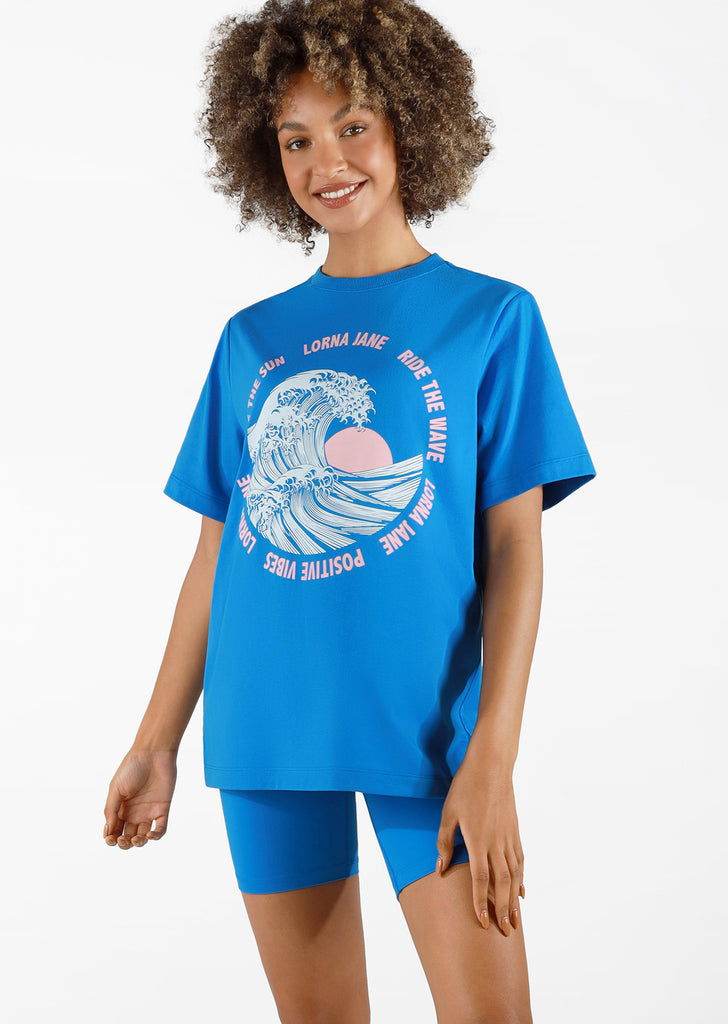 T-shirt Ride The Wave Oversized