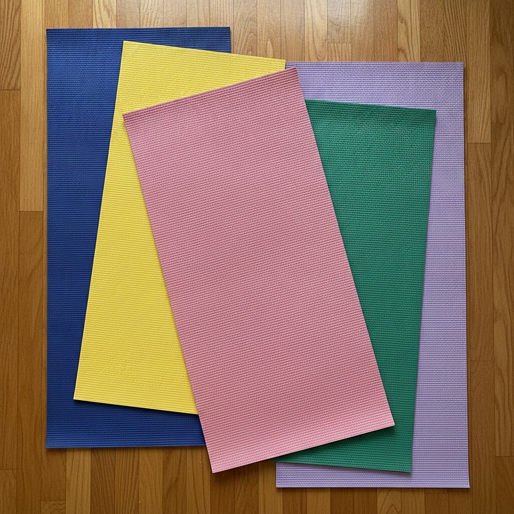 Comparatif tapis pilates de différentes matières